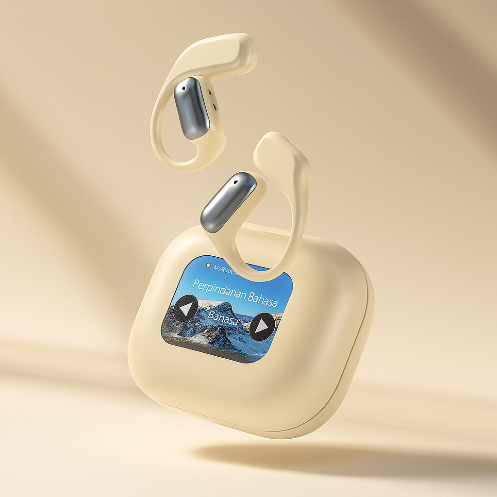 Voxen Touch Pro – Écouteurs Bluetooth 5.4 avec Écran Tactile