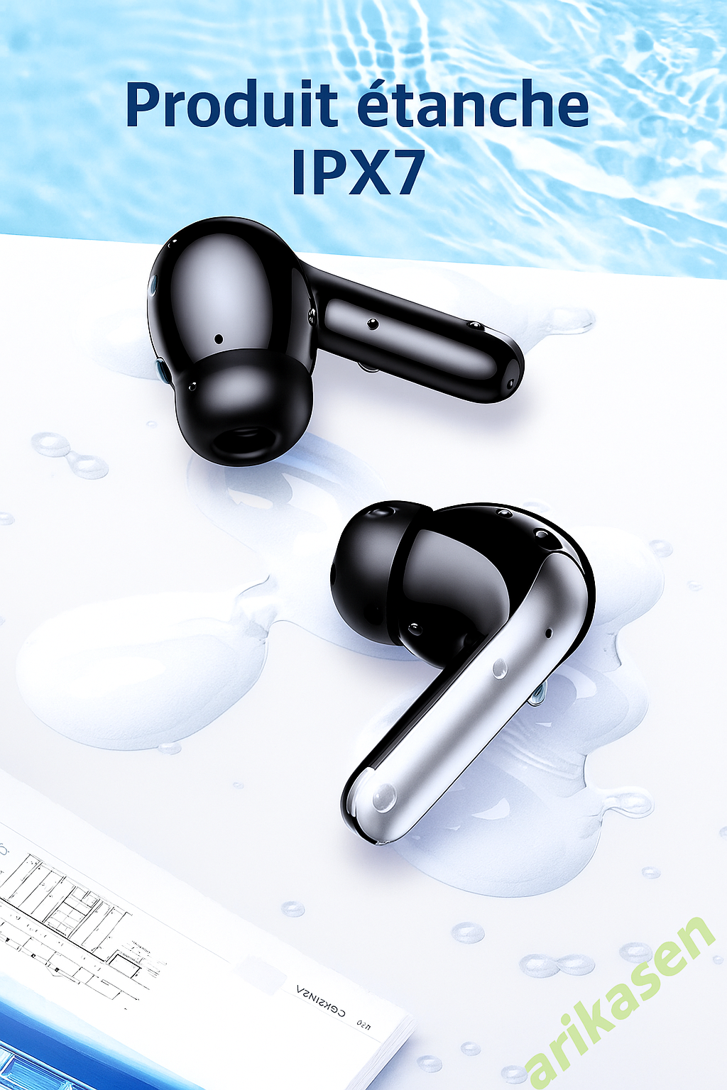 Voxen Translate Pro – Écouteurs Sans Fil avec Traduction & ANC Bluetooth 5.3