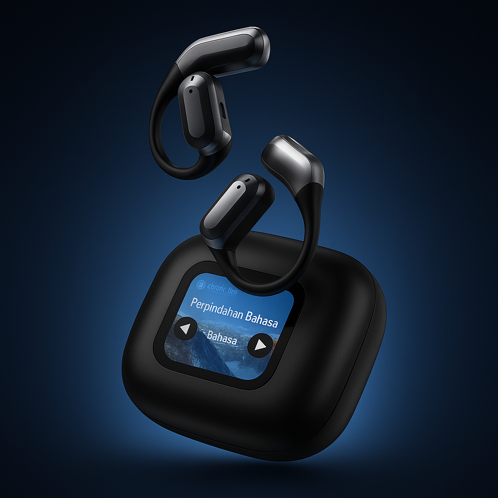 Voxen Touch Pro – Écouteurs Bluetooth 5.4 avec Écran Tactile