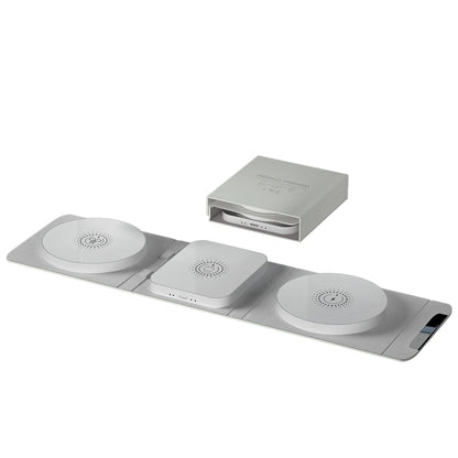 Chargeur Sans Fil 3-en-1 Magnétique – Smartphones, Montres & Écouteurs